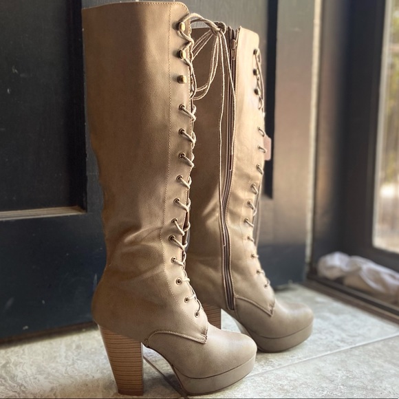 cierra tan knee high boots - Picture 3 of 13